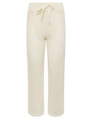 PixieGirl Petite Cream Crochet Wide Leg Trousers - Image 5 of 5