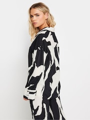 PixieGirl Petite Black Mono Abstract Print Shirt - Image 3 of 5
