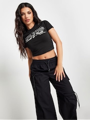 Черный - PixieGirl Petite Athletics T-Shirt - Image 1 of 5