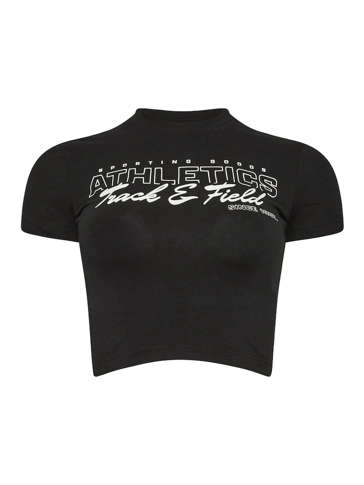 Черный - PixieGirl Petite Athletics T-Shirt - Image 5 of 5