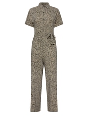 PixieGirl Petite Animal Print Short Sleeve Jumpsuit - Imagen 5 de 5