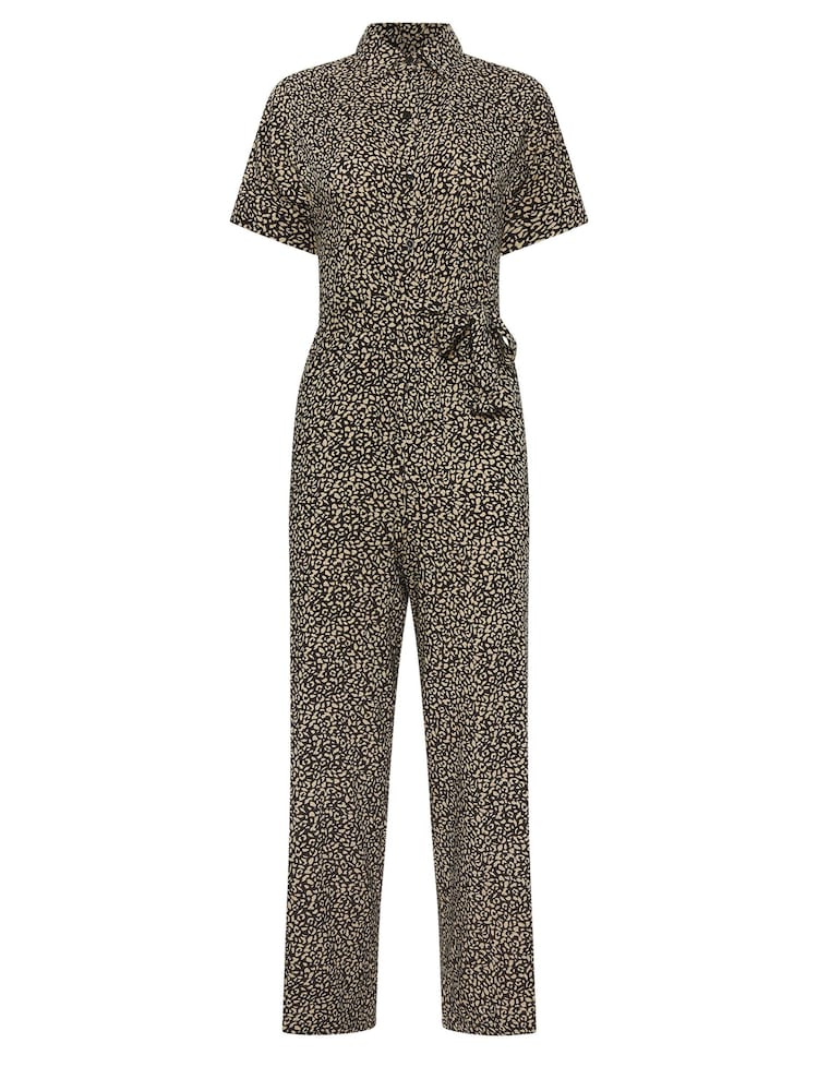 PixieGirl Petite Animal Print Short Sleeve Jumpsuit - Imagen 5 de 5