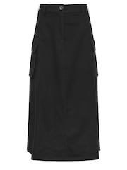 PixieGirl Petite Black 100% Cotton Cargo Maxi Skirt - Image 5 of 5