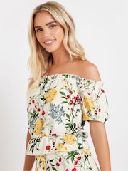 PixieGirl Petite White Bardot Top - Image 2 of 5