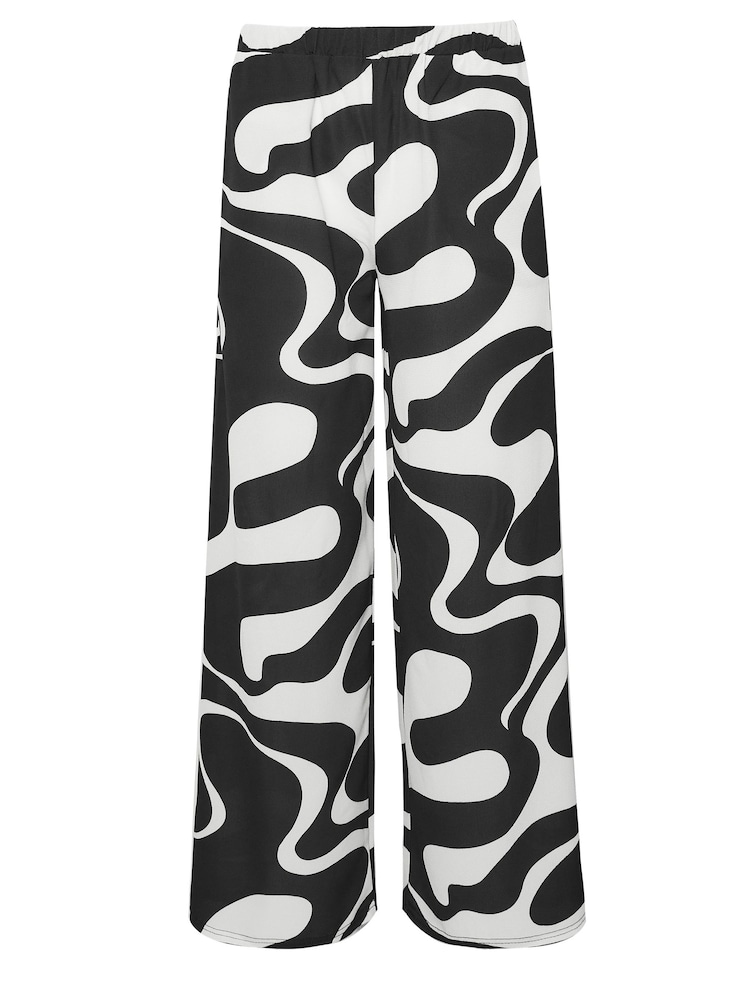 Pantalones anchos con estampado abstracto en espiral de PixieGirl Petite - Imagen 5 de 5 Pantalones anchos con estampado abstracto en espiral de PixieGirl Petite - Imagen 5 de 5