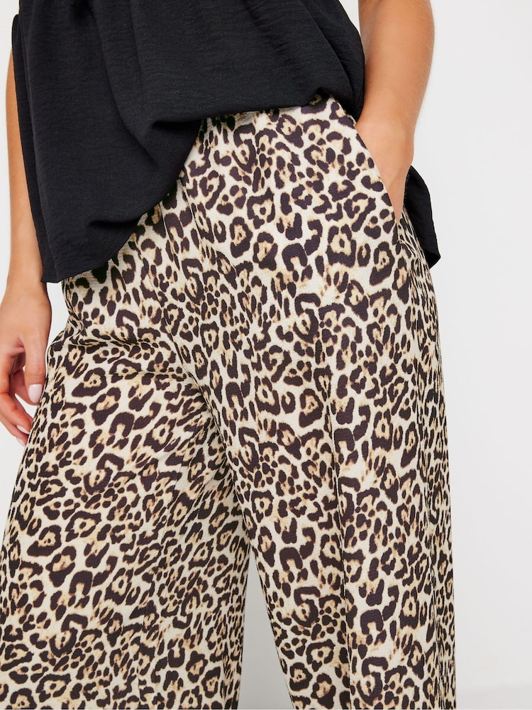 PixieGirl Petite Brown Wide Leg Trousers - Image 4 of 5