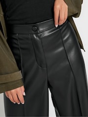 PixieGirl Petite Black PU Trousers - Image 4 of 5