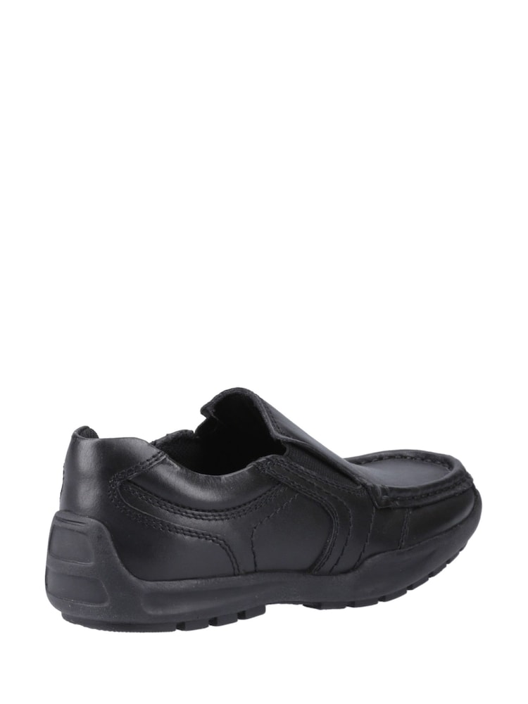 Hush Puppies Black Morgan Slip On Junior School Shoes - Image 2 of 4 Hush Puppies Black Morgan Slip On Junior School Shoes - Image 2 of 4