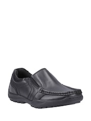 Hush Puppies Black Morgan Slip On Junior School Shoes - Image 3 of 4