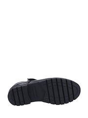 Hush Puppies Black Sabrina Patent Junior School Shoes - Image 4 of 4