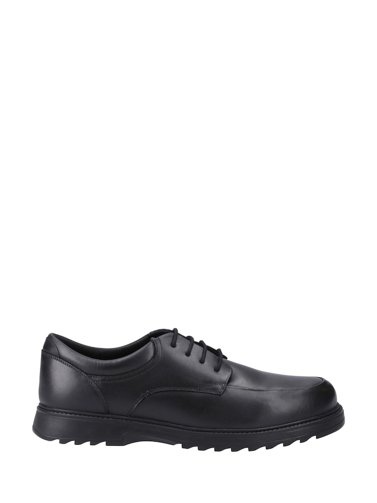 Hush Puppies Black Romeo Lace Up Junior School Shoes - Image 1 of 4 Hush Puppies Black Romeo Lace Up Junior School Shoes - Image 1 of 4