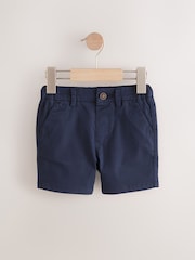 Navy Chino Shorts With Pockets - Image 1 of 4