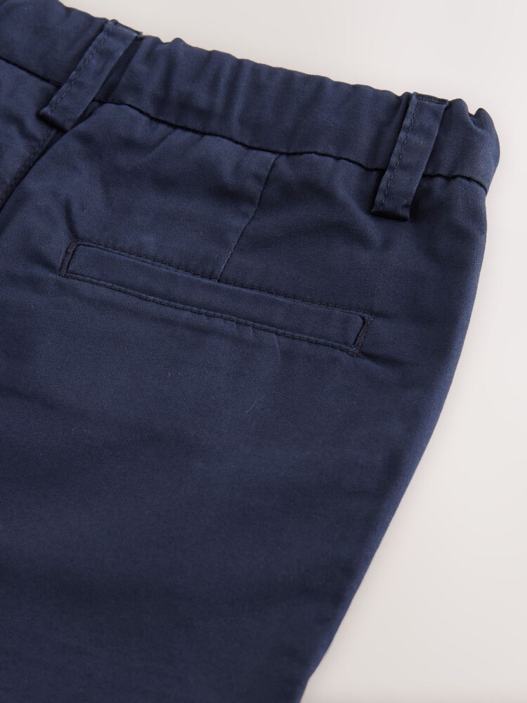 Navy Chino Shorts With Pockets - Image 4 of 4