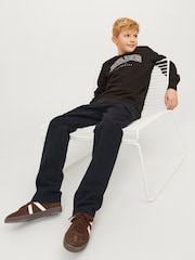 JACK & JONES JUNIOR Straight Leg Patch Pocket Cargo 100% Cotton Trousers - Image 3 of 5
