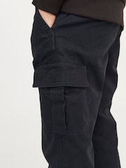 JACK & JONES JUNIOR Straight Leg Patch Pocket Cargo 100% Cotton Trousers - Image 5 of 5