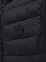 JACK & JONES JUNIOR Hodded Padded Black Gilet - Image 4 of 4
