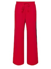 PixieGirl Petite Red Side Stripe Tie Wide Leg Trousers - Image 5 of 5