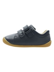 Clarks Blue Wide Fit (G) Leather First Walker Craft T Shoes - Image 2 of 7