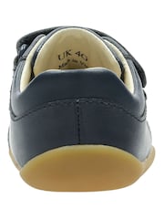 Clarks Blue Wide Fit (G) Leather First Walker Craft T Shoes - Image 4 of 7