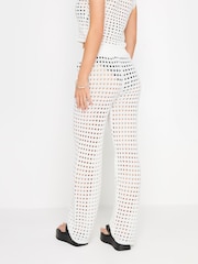 Wit - PixieGirl Petite gehaakte broek - Image 3 of 5