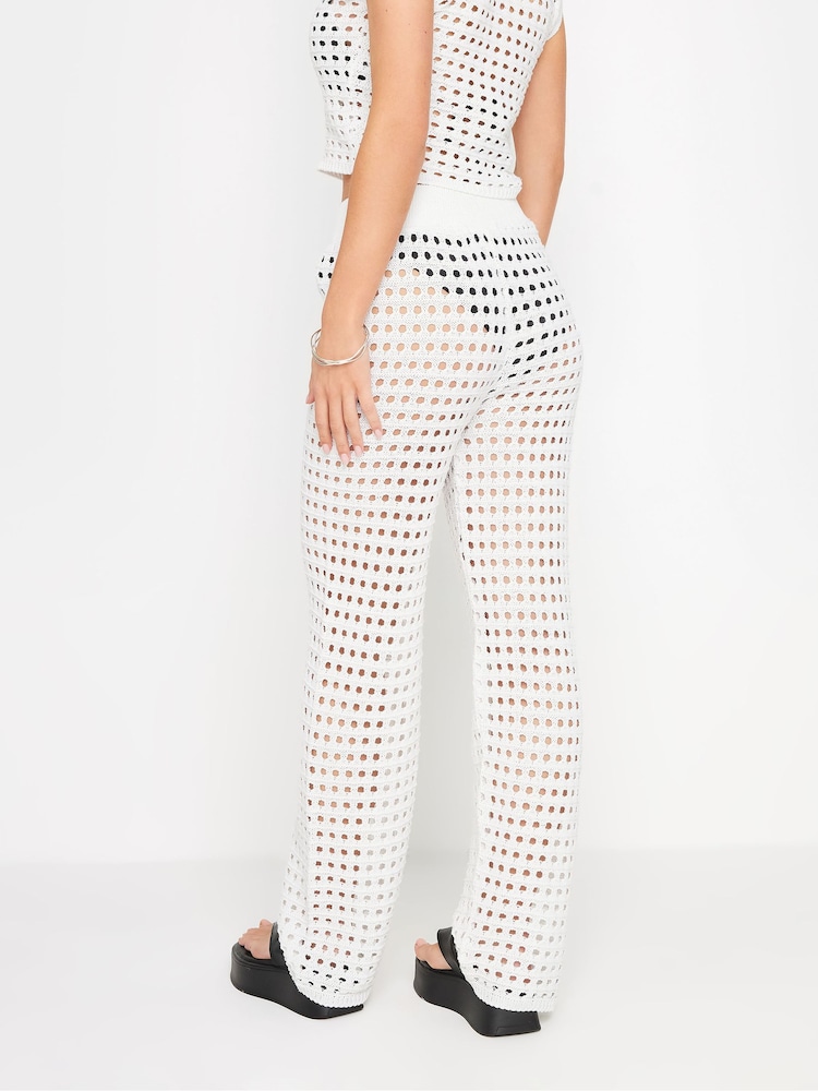 Wit - PixieGirl Petite gehaakte broek - Image 3 of 5