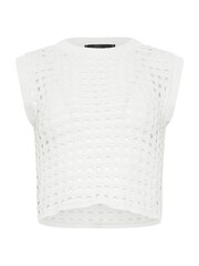 PixieGirl Petite White Crochet Tank Top - Image 5 of 5