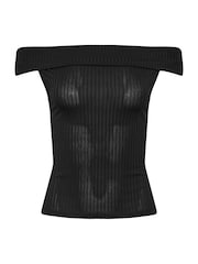 Top Bardot de canalé de PixieGirl Petite - Imagen 5 de 5