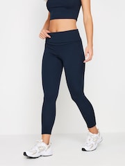 PixieGirl Petite Blue Fold Over Leggings - Image 3 of 5
