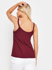 PixieGirl Petite Red Button Down Vest Top 2 Pack - Image 4 of 8