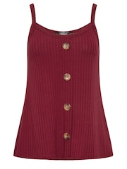 PixieGirl Petite Red Button Down Vest Top 2 Pack - Image 8 of 8