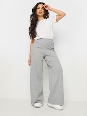 PixieGirl Petite Grey Pinstripe Wide Leg Trousers - Image 1 of 5