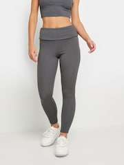 PixieGirl Petite Grey Fold Over Leggings - Image 2 of 5