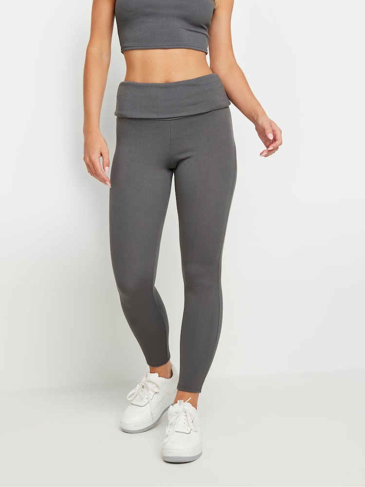 Grau - PixieGirl Petite Leggings mit Umschlag - Bild 2 von 5 Grau - PixieGirl Petite Leggings mit Umschlag - Bild 2 von 5