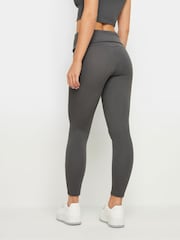 PixieGirl Petite Grey Fold Over Leggings - Image 3 of 5