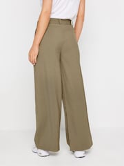 PixieGirl Petite Brown Belted Wide Leg Trousers - Image 3 of 5