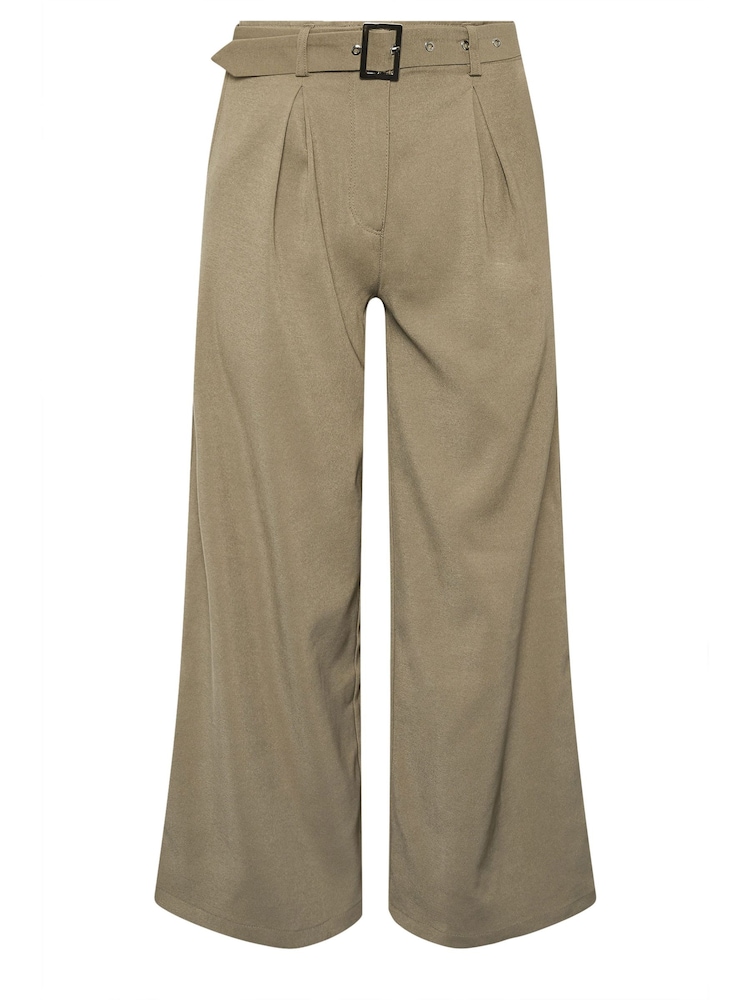 PixieGirl Petite Brown Belted Wide Leg Trousers - Image 5 of 5