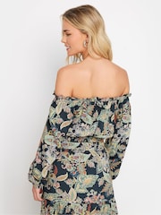 PixieGirl Petite Blue Bardot Top - Image 3 of 5