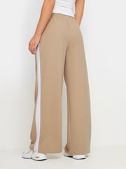 PixieGirl Petite Natural Side Stripe Tie Wide Leg Trousers - Image 3 of 5