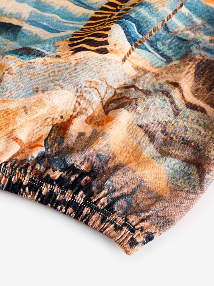 Yellow 100% Cotton Palm Tree T-Shirt - Image 3 of 3