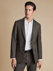 Charles Tyrwhitt Grey Tropical Slim Fit Jacket - Image 1 of 4