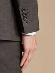 Charles Tyrwhitt Grey Tropical Slim Fit Jacket - Image 3 of 4