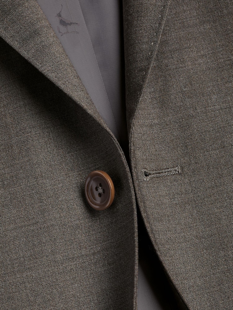 Charles Tyrwhitt Grey Tropical Slim Fit Jacket - Image 4 of 4