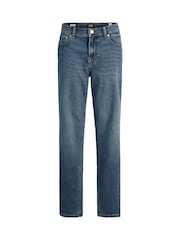 Blau - JACK & JONES Junior Clark Normale Passform Jeans - Bild 7 von 8