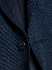 Charles Tyrwhitt Blue Twill Wool Texture Jackets - Image 5 of 5