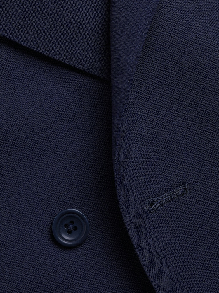 Charles Tyrwhitt Blue Slim Fit Tropical DB Jacket - Image 3 of 3