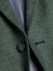Charles Tyrwhitt Green Twill Wool Texture Jackets - Image 5 of 5