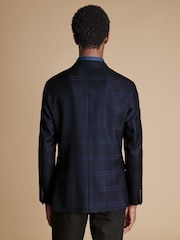 Charles Tyrwhitt Blue Twill Wool Texture Jacket - Image 2 of 5