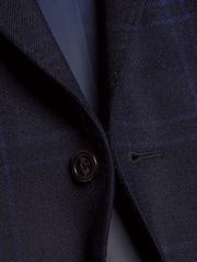 Charles Tyrwhitt Blue Twill Wool Texture Jacket - Image 5 of 5