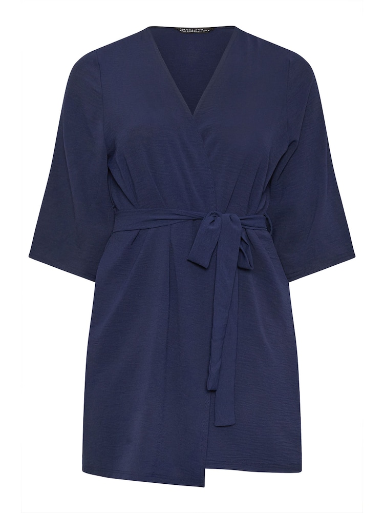Azul - Kimono con cintura anudada limitada de Yours Curve - Imagen 5 de 5 Azul - Kimono con cintura anudada limitada de Yours Curve - Imagen 5 de 5