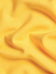 Charles Tyrwhitt Yellow Short Sleeve Cotton Stretch Pique Polo Shirt - Image 5 of 5